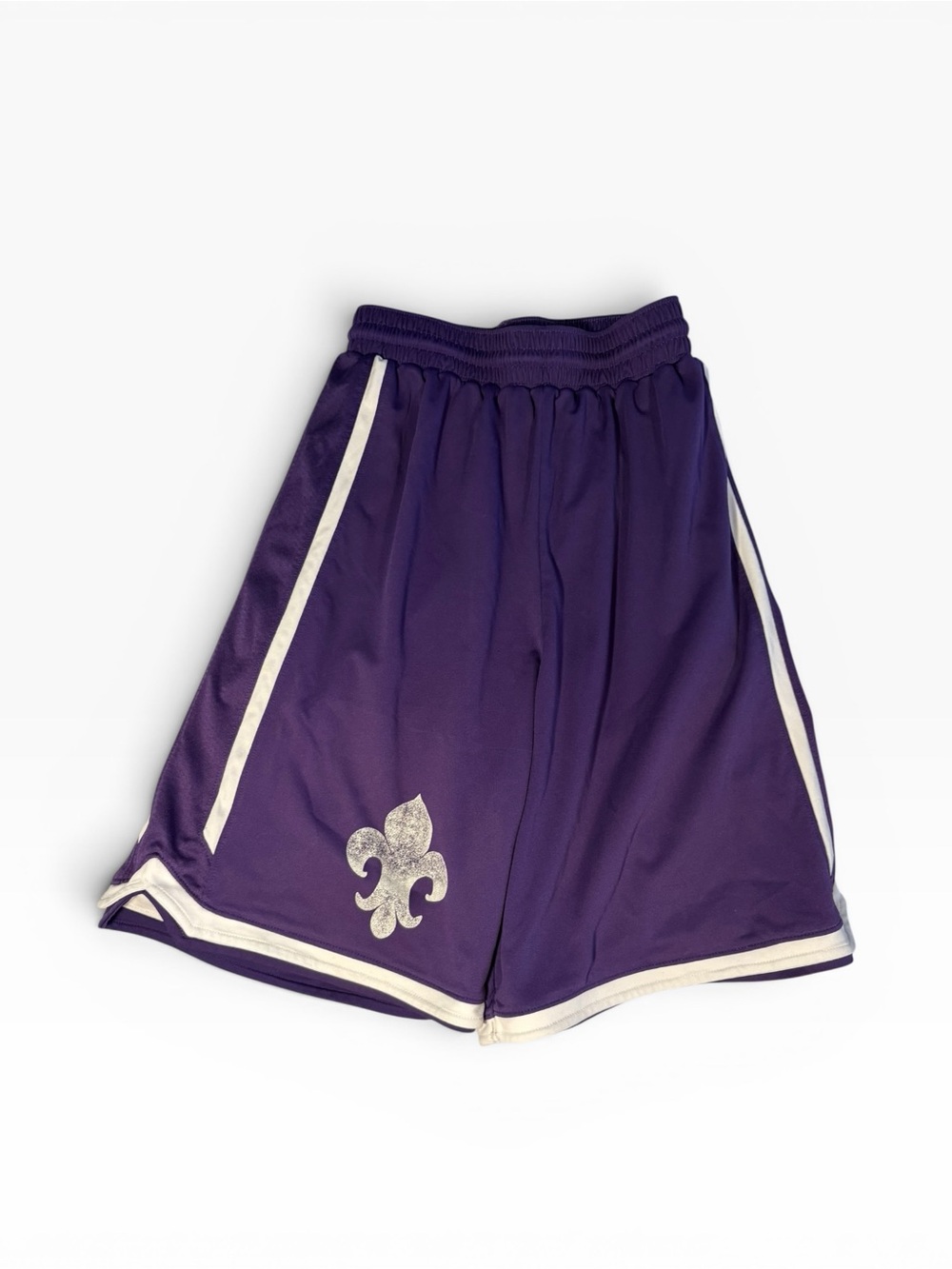 Reversible Purple and White Athletic Shorts with White Trim. Size S. GUC